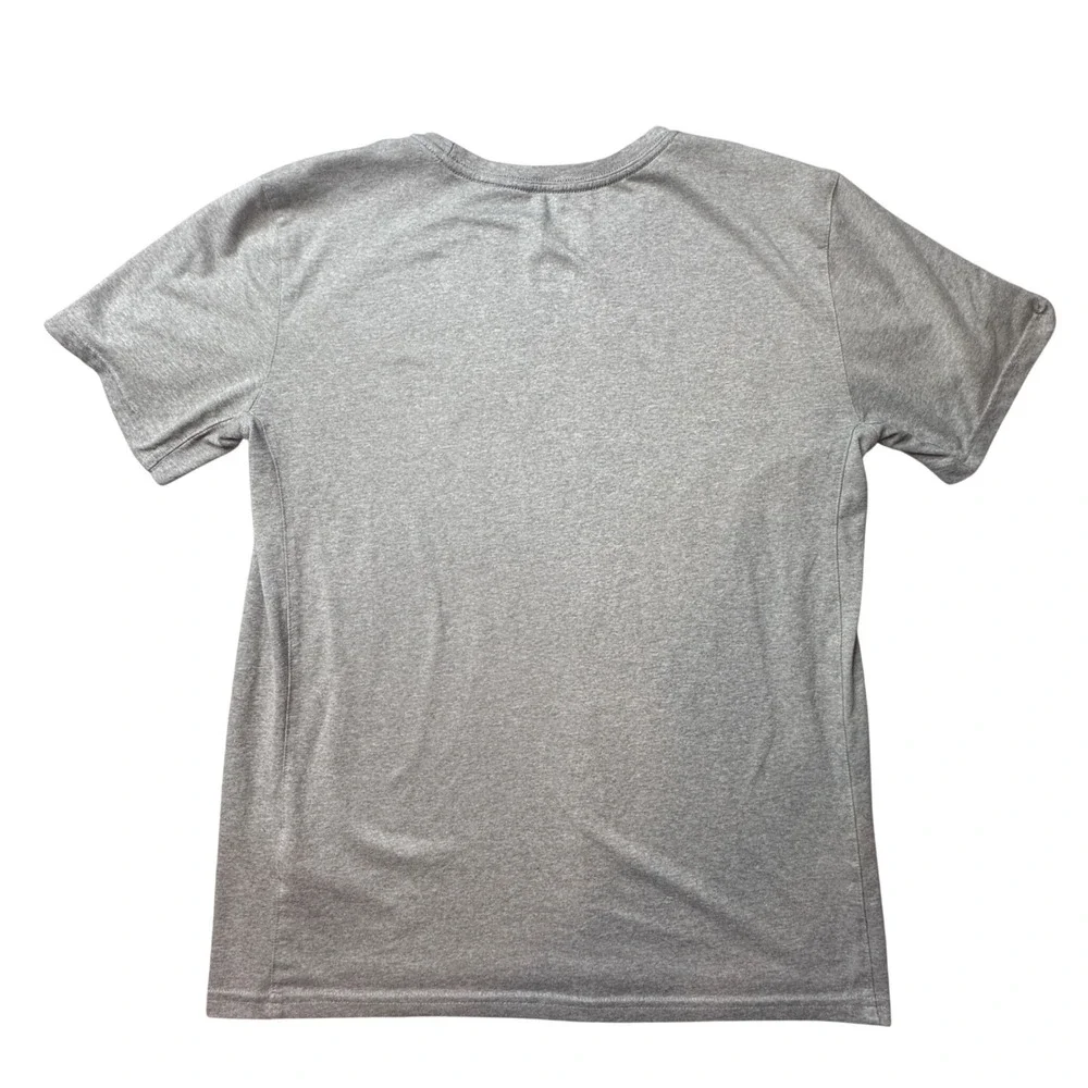 Nike T-Shirt Mens S Gray Football Dri-FIT Graphic Athletic Training 842527-063